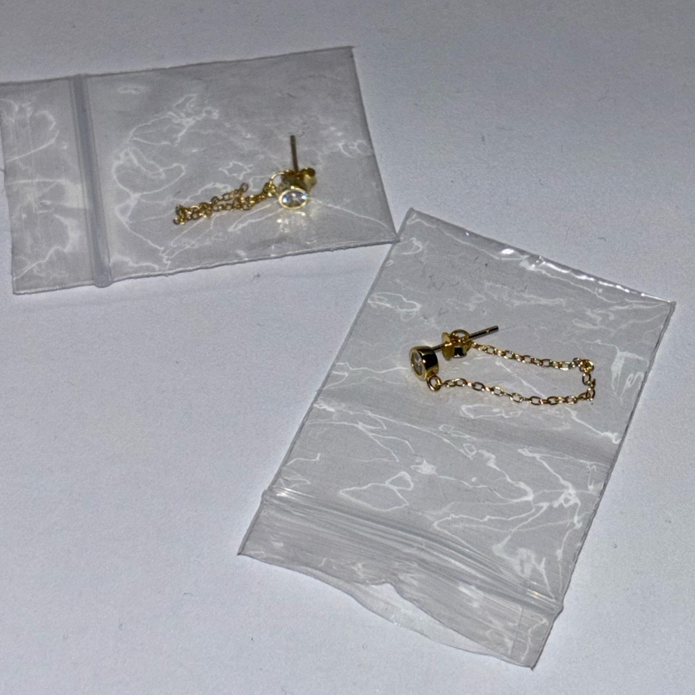 Elegant Gold Chain Earrings